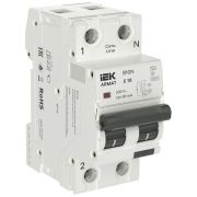 Выключатель автоматический дифференциального тока 2п (1P+NP) C 10 30мА тип A АВДТ B10N 36мм ARMAT IEK AR-B10N-1N-C010A030